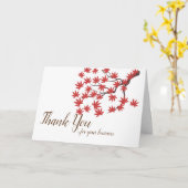 ビジネスグリーティングカード – Thanksgiving カード (黄色い花)