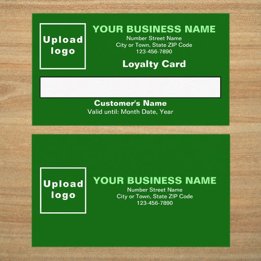 ビジネスグリーンフラットロイヤリティカード ロイヤリティカード