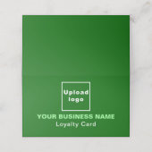 ビジネスグリーン折り畳みロイヤリティカード ロイヤリティカード (外部開封)