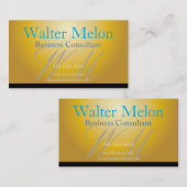 ビジネスコンサルタントのゴールデンバリュー素晴らし予算 名刺 (正面/裏面)