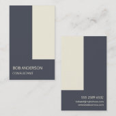 ビジネスコンサルタントジオメトリックイモダンジゴ 名刺 (正面/裏面)