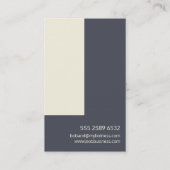 ビジネスコンサルタントジオメトリックイモダンジゴ 名刺 (裏面)