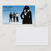 ビジネスコンサルタント女性 名刺 (正面/裏面)