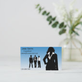 ビジネスコンサルタント女性 名刺 (スタンド正面)