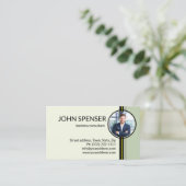 ビジネスコンサルタント財務顧問不動産仲介業者 名刺 (スタンド正面)