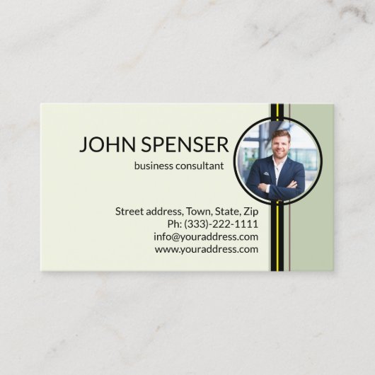 ビジネスコンサルタント財務顧問不動産仲介業者 名刺 (正面)