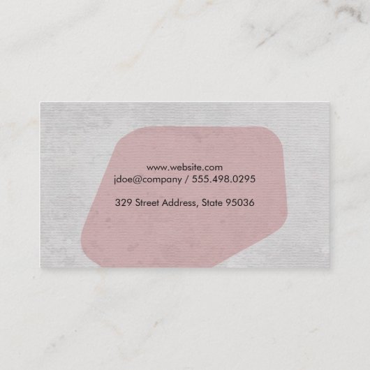 ビジネスコンサルタント 名刺 (裏面)