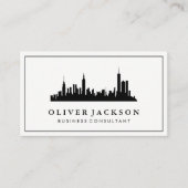 ビジネスコンサルタント |実在財産 |街並 名刺 (正面)