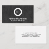 ビジネスコンサルタント |投資家向け株式トレーダーロゴ 名刺 (正面/裏面)