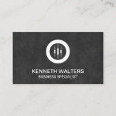 ビジネスコンサルタント |投資家向け株式トレーダーロゴ 名刺 (正面)