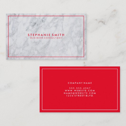 ビジネスコンサルティング |エグゼクティブマーブル 名刺 (正面/裏面)