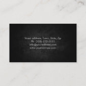 ビジネスコンサルテカスタムントフォトブラックストーン 名刺 (裏面)