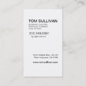 ビジネスコーチの戦略計画のために昇進 名刺 (裏面)