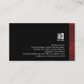 ビジネスコーチトレーニング素朴ウッドのテクスチャ 名刺 (裏面)