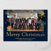 ビジネスゴールデンホリデーカーカスタムド（写真あり） 箔シーズンカード (正面)