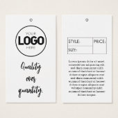 ビジネスサイズラベル衣料価格つるラベル (正面&裏面)