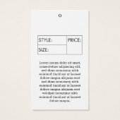 ビジネスサイズラベル衣料価格つるラベル (裏面)