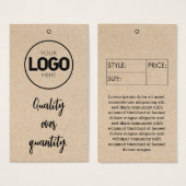 ビジネスサイズラベル衣料価格つるラベル (正面&裏面)