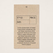 ビジネスサイズラベル衣料価格つるラベル (裏面)