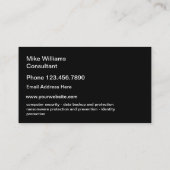 ビジネスサイバーセキュリティサービス 名刺 (裏面)