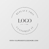 ビジネスサインカスタムロゴWebサイトプロモーション ウィンドウサイン (シート)