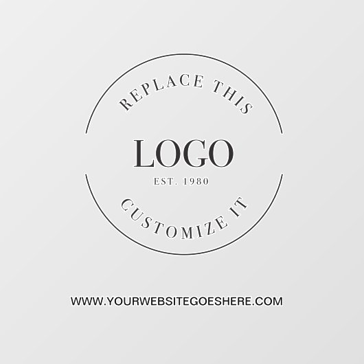 ビジネスサインカスタムロゴWebサイトプロモーション ウィンドウサイン (シート)