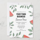 ビジネスサマー ピクニック きゅうり 招待状 (正面)