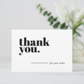 ビジネスサンキューカードのお客様への感謝 サンキューカード (スタンド正面)