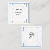 ビジネスサンキューカード スクエア名刺 (正面/裏面)