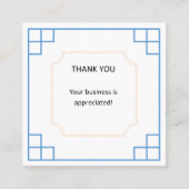 ビジネスサンキューカード スクエア名刺 (正面)