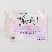 ビジネスサンキューカード/パッケージ製品の挿入 サンキューカード (正面/裏面)