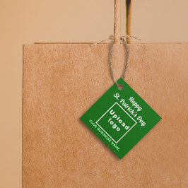 ビジネスサンパトリックグリーティングオングリーンメッセージカード フェイバータグ