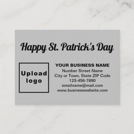 ビジネスサンパトリックグリーティングオングレー エンクロージャーカード (正面)