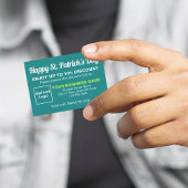 ビジネスサンパトリックティール（緑がかった色）グリーンディスカウントカード 割引カード