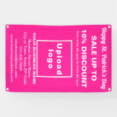 ビジネスサンパトリック販売オンピンクバナー 横断幕 (横)