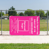 ビジネスサンパトリック販売オンピンクバナー 横断幕 (インサイチュ)