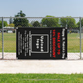 ビジネスサンパトリック販売オンブラックバナー 横断幕 (インサイチュ)