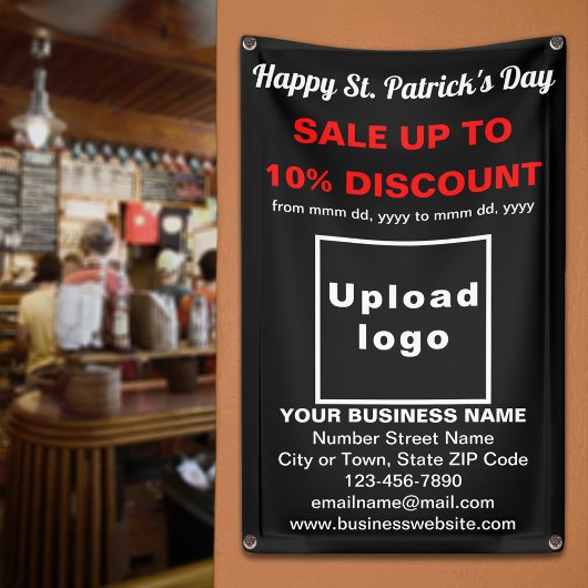 ビジネスサンパトリック販売オンブラックバナー 横断幕