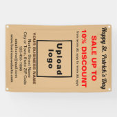 ビジネスサンパトリック販売オンライトブラウンバナー 横断幕 (横)