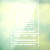 ビジネスサービスと情報 ウィンドウサイン (シート3)