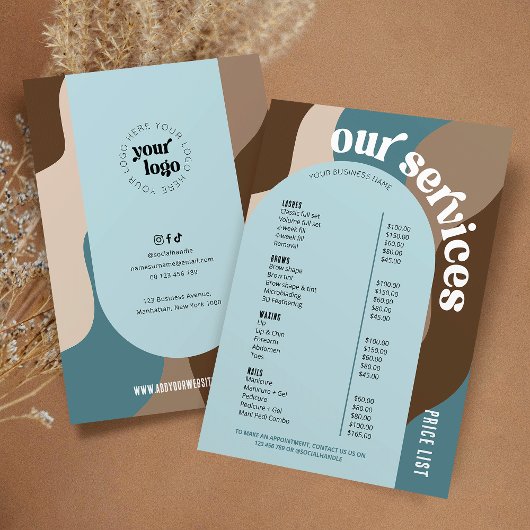 ビジネスサービス価格表トレンディーレトロ中和