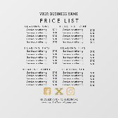 ビジネスサービス価格表 スキャンして支払う キャッシュアプリV ウィンドウサイン (シート)