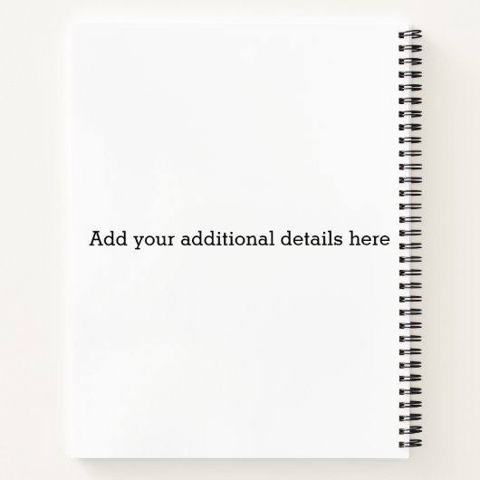 ビジネスサービス製品の価格表メニューカード ノートブック (裏面)