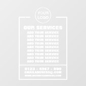 ビジネスサービス、情報、ロゴ ウィンドウサイン (シート)