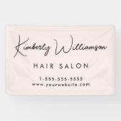 ビジネスシックなシグネチャースクリプトピンクのプロモーション 横断幕 (横)