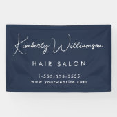 ビジネスシックなシグネチャースクリプトブループロモーション 横断幕 (横)