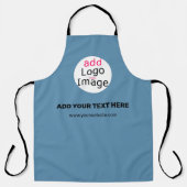 ビジネスシックなプロモーションカスタマイズ可能なダスティブルー エプロン (正面)