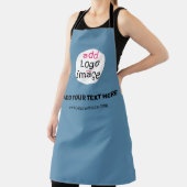 ビジネスシックなプロモーションカスタマイズ可能なダスティブルー エプロン (インサイチュ)