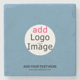 ビジネスシックなプロモーションカスタマイズ可能なダスティブルー ストーンコースター