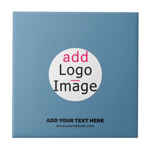 ビジネスシックなプロモーションカスタマイズ可能なダスティブルー タイル (正面)